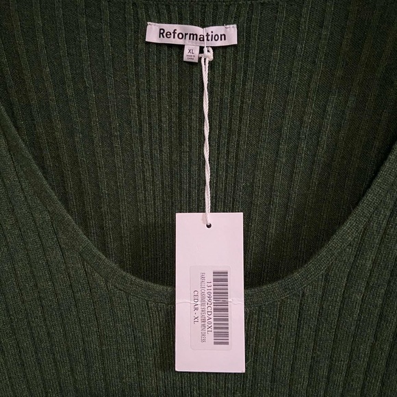 NWT REFORMATION Cashmere Farfalle
Sweater Mini Dress - Picture 6 of 7